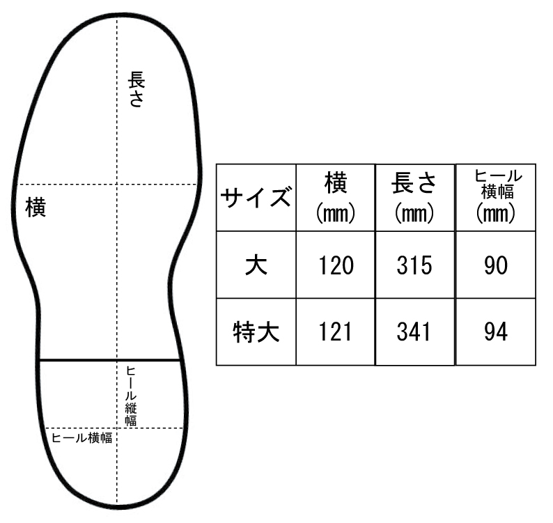 サイズ表