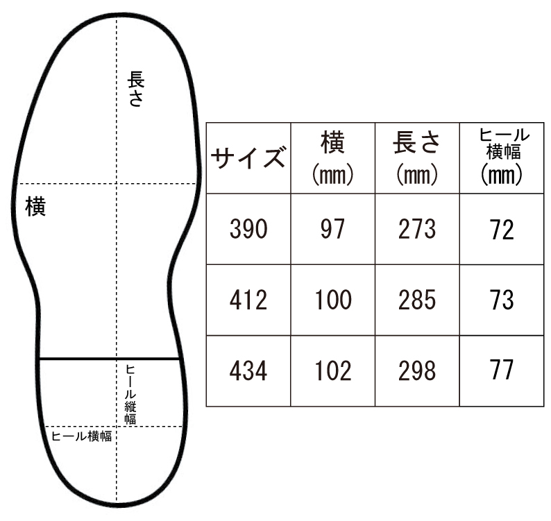 サイズ表